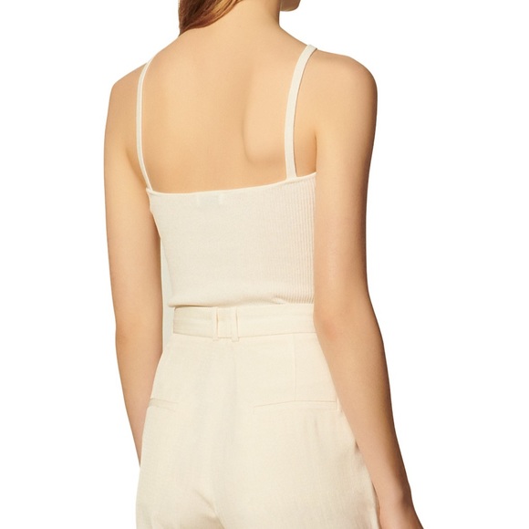 Sandro Calypso Knit Ruched Crop Top size 0 - Picture 3 of 6